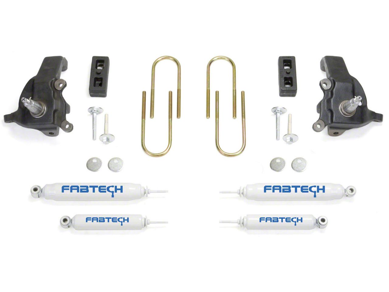 Fabtech F150 3.5 in. Spindle Lift Kit w/ Performance Shocks K2070 (97