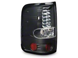 LED Tail Lights; Black (04-08 F-150 Styleside)