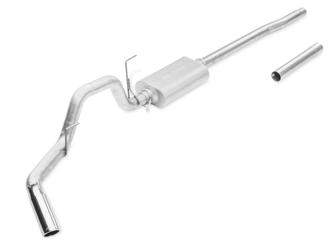 Flowmaster Force II Aluminized Steel Single Exhaust System; Side Exit (04-08 5.4L F-150)