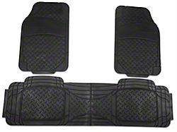Alterum All-Weather Floor Mat Set with One-Piece Rear Mat; Black (97-14 F-150)
