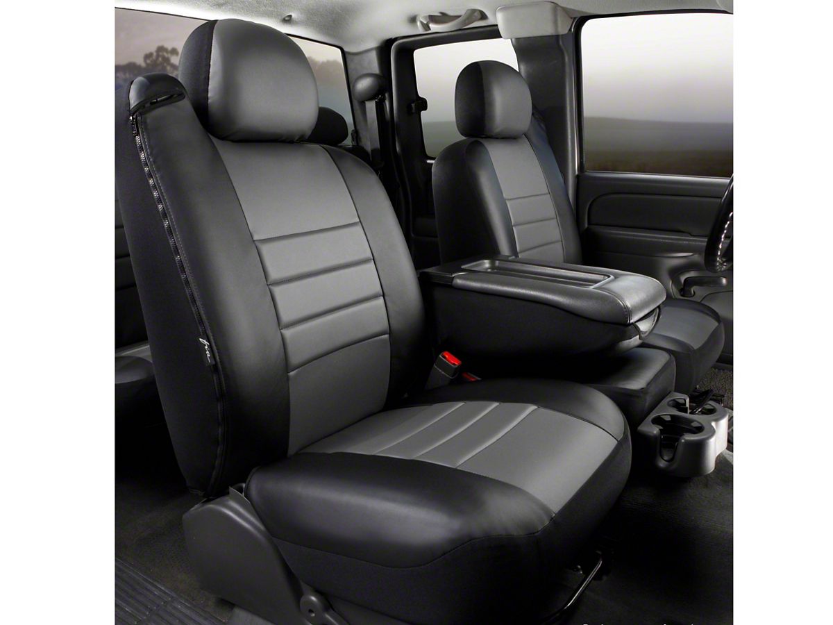 Fia F 150 Custom Fit Leatherlite Front 40 20 40 Seat Cover Gray