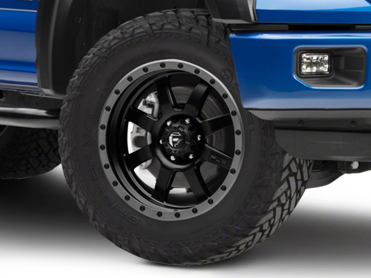 Fuel Wheels F150 Trophy Matte Black w/ Anthracite Ring 6Lug Wheel