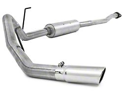 MBRP 3-Inch Installer Series Single Exhaust System with Polished Tip; Side Exit (09-10 5.4L F-150, Excluding Raptor)