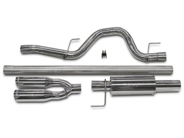 Roush F 150 Performance 3 In Single Exhaust System W Y Pipe Tip Rear Exit 10 14 6 2l F 150 Raptor