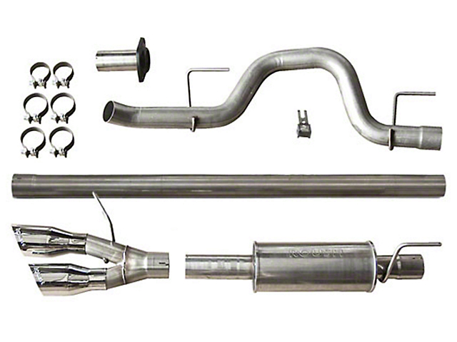 Roush F-150 Single Exhaust System w/ Polished Y-Pipe Tip - Side Exit