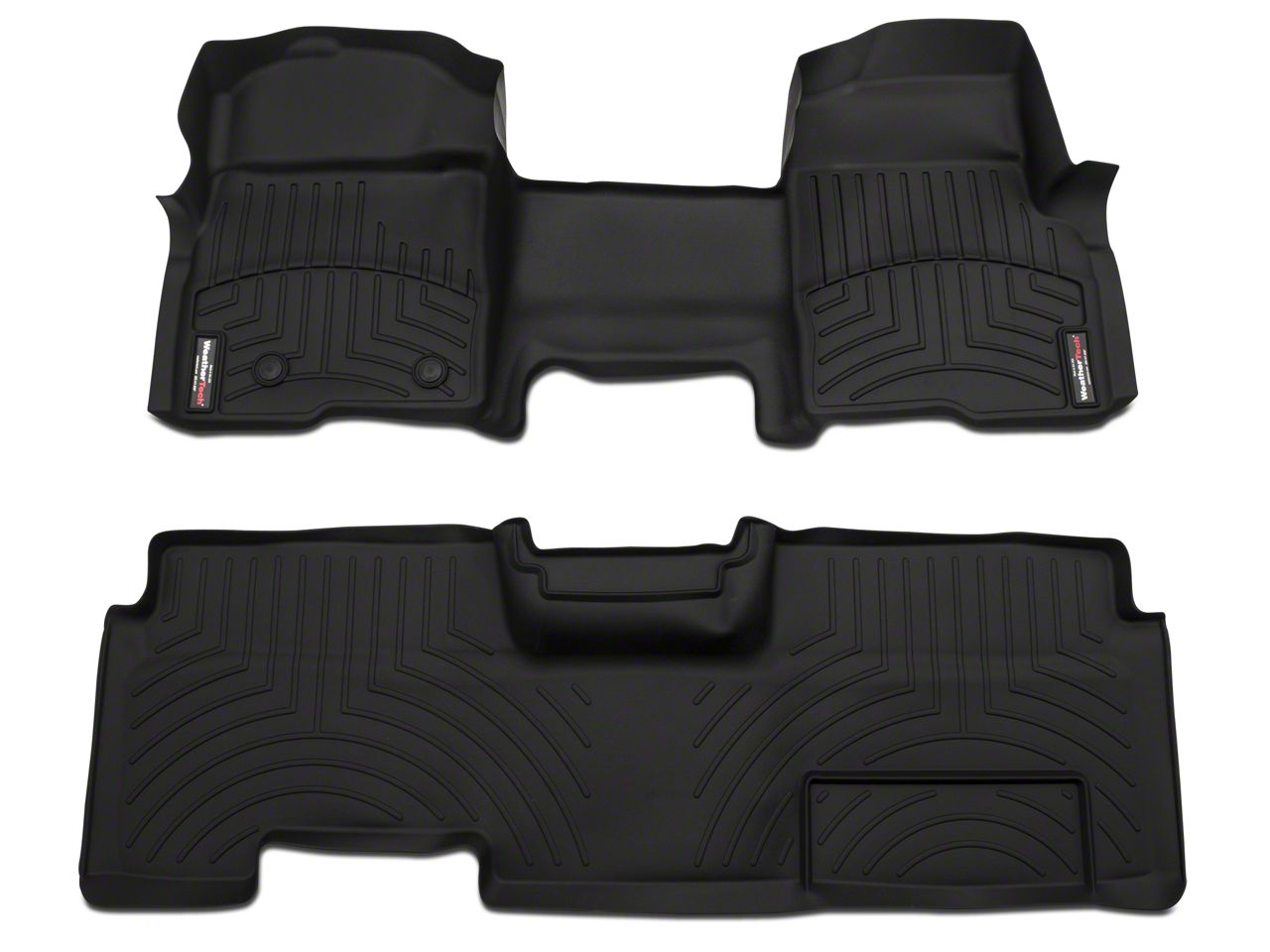 Weathertech F-150 DigitalFit Front Over the Hump and Rear Floor Liners ...