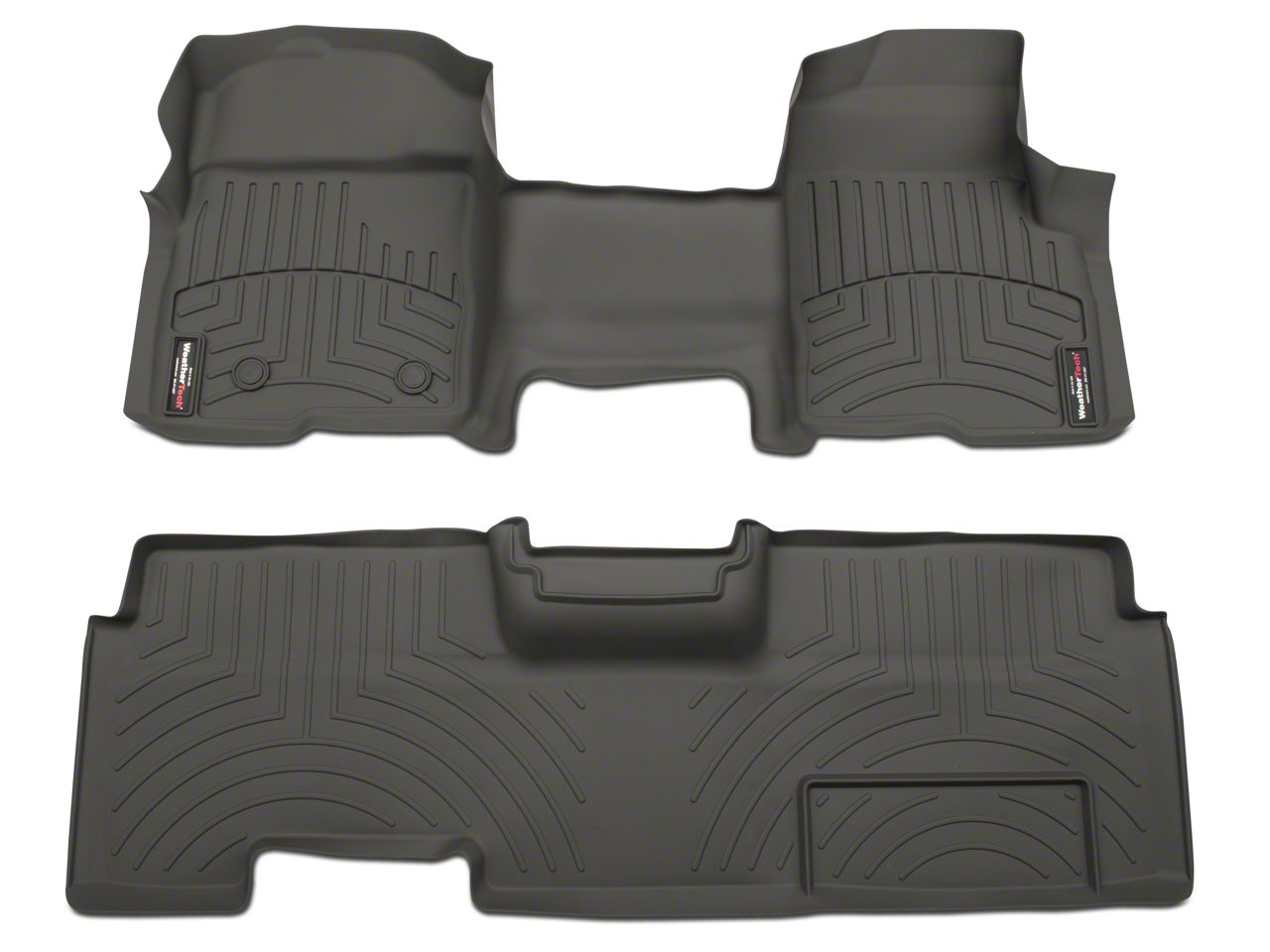 Weathertech F-150 Digitalfit Front & Rear Floor Liners - Over The Hump 