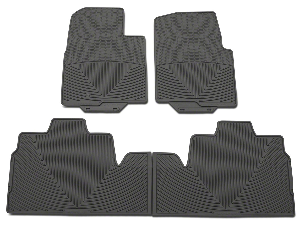 gray rubber car mats