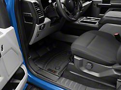 Weathertech DigitalFit Front and Rear Floor Liners; Black (15-26 F-150 SuperCab, SuperCrew)