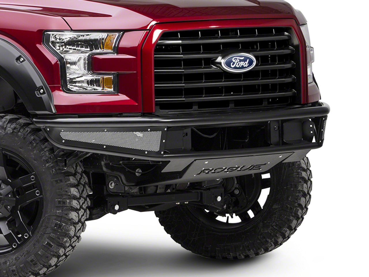 Rogue Racing F-150 Rebel Front Bumper w/ Mesh Side Skins 441515-91-03 ...