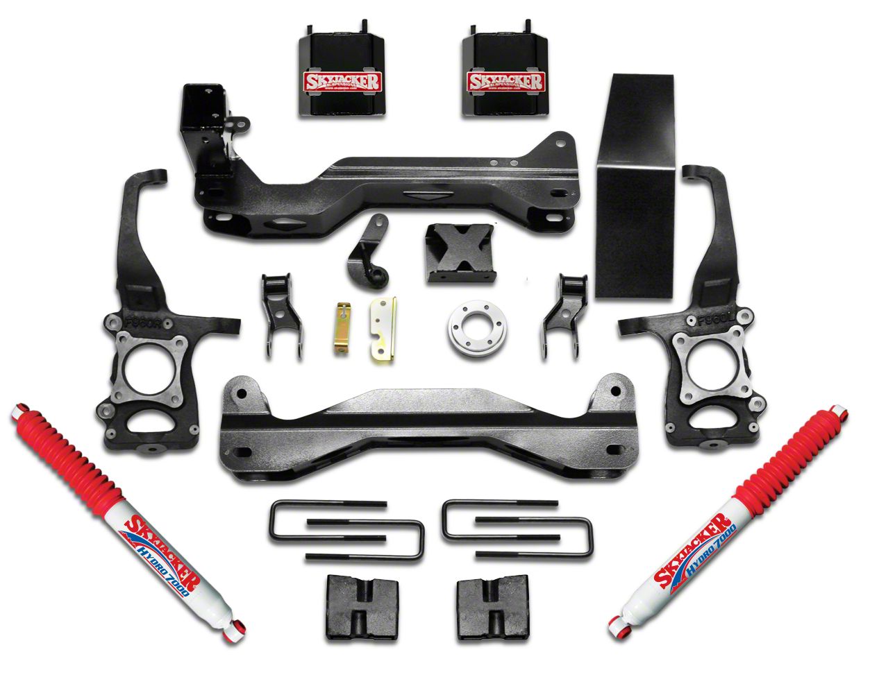 SkyJacker F-150 6 in. Suspension Lift Kit w/ Hydro Shocks F960BKH (09 ...