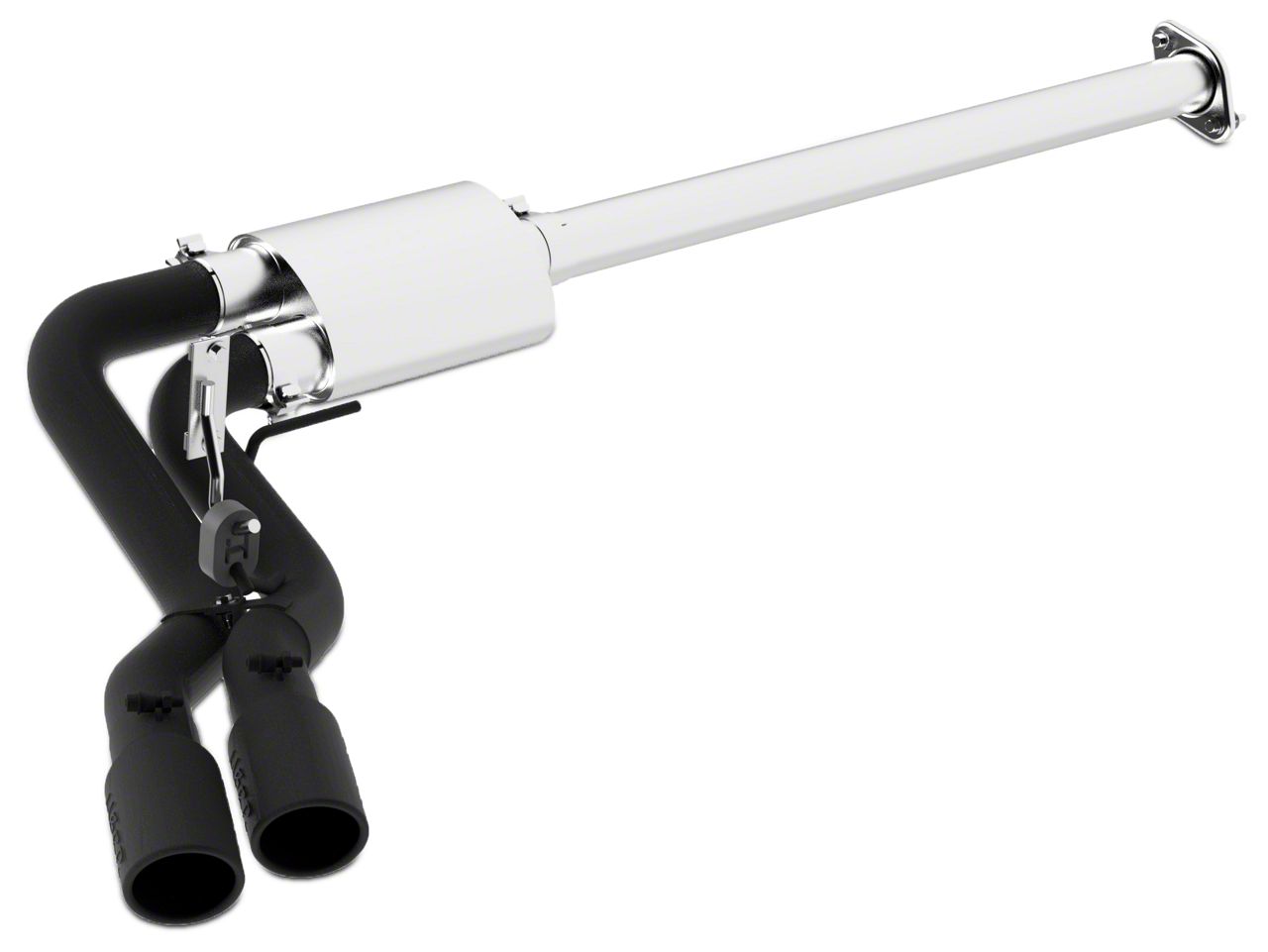 MBRP 3in Cat-Back Dual Split Rear Exit Black Exhaust System | Ford F-150 5.0L (15) (S5258BLK)