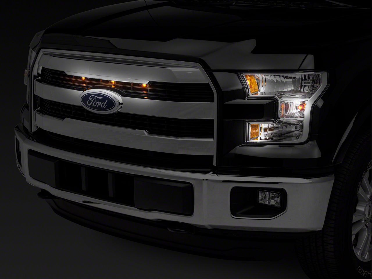 Raxiom F-150 Raptor Style 3 Bar Grille Light Kit - Plug-and-play 