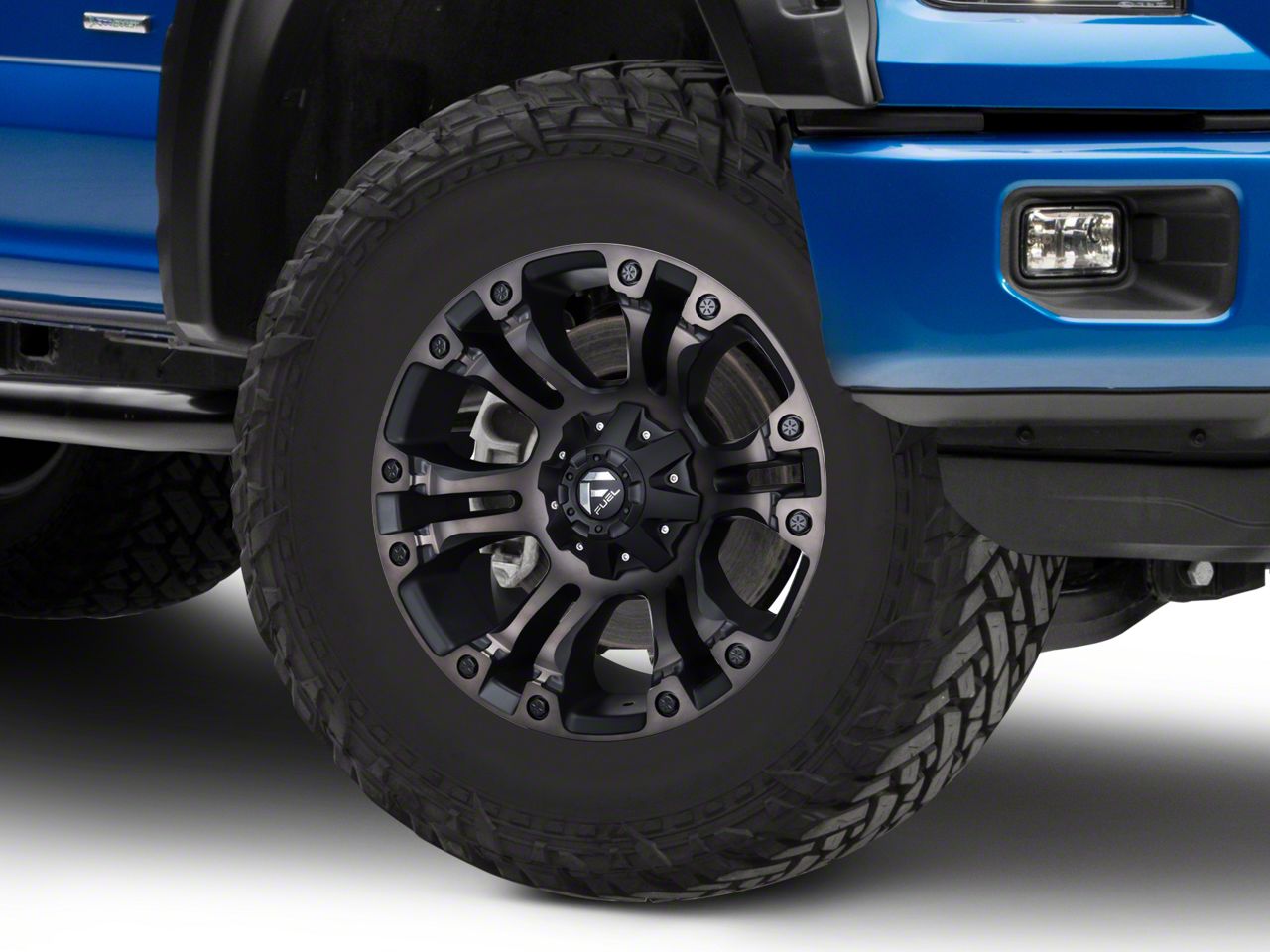 Fuel Wheels F150 Vapor Matte Black Double Dark 6Lug Wheel; 18x9