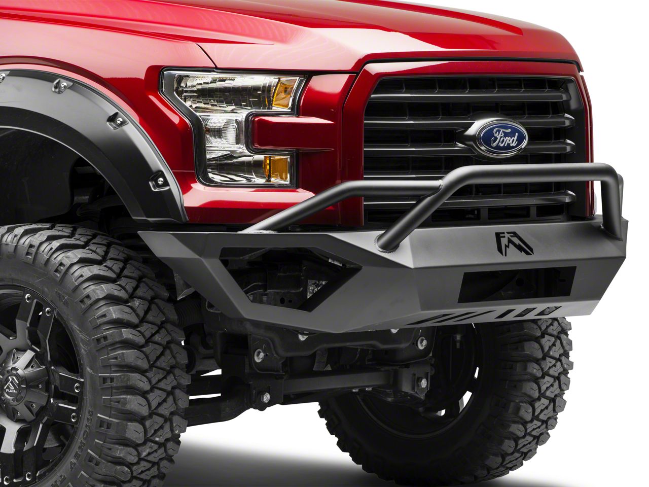 Fab Fours F-150 Vengeance Front Bumper w/ Pre-Runner Guard FF15-D3252-1 ...