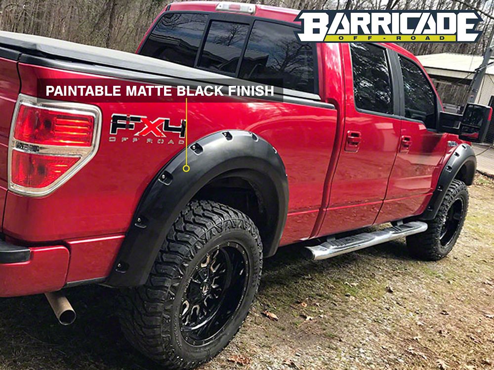 Barricade Aggressive Molded Fender Flares (09-14 F-150 Styleside, Excluding  Raptor) – Barricade Offroad