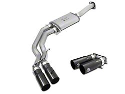 AFE Rebel Series 3 to 2.50-Inch Dual Exhaust System with Black Tips; Middle Side Exit (15-20 3.5L EcoBoost F-150, Excluding Raptor)