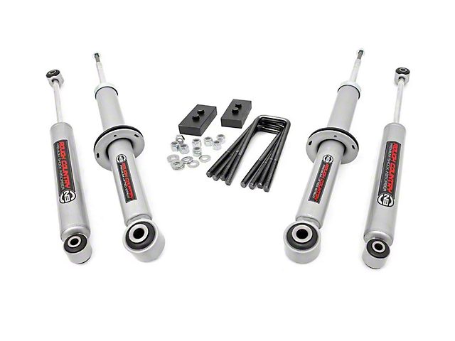 Rough Country 2-Inch Leveling Lift Kit with Premium N3 Shocks (09-13 4WD F-150, Excluding Raptor)