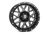 XD Grenade Satin Black Milled Wheel; 20x10 (05-10 Jeep Grand Cherokee WK)