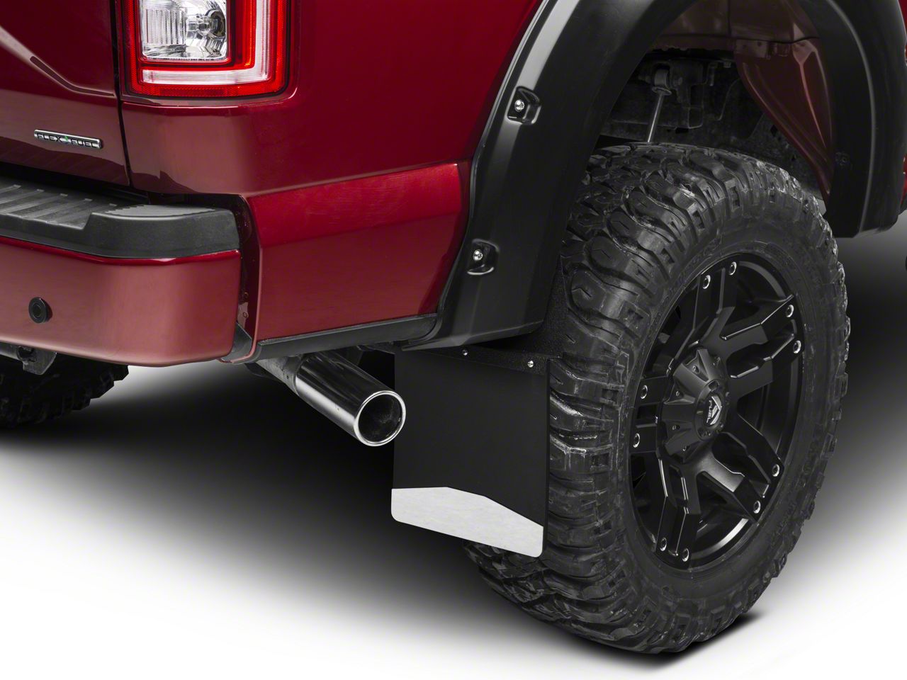 Husky Liners F 150 12 Inch Wide Kickback Mud Flaps Front Or Rear Textured Black Top And