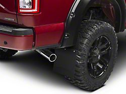Husky 12-Inch Wide KickBack Mud Flaps; Front or Rear; Textured Black Top and Weight (Universal; Some Adaptation May Be Required)
