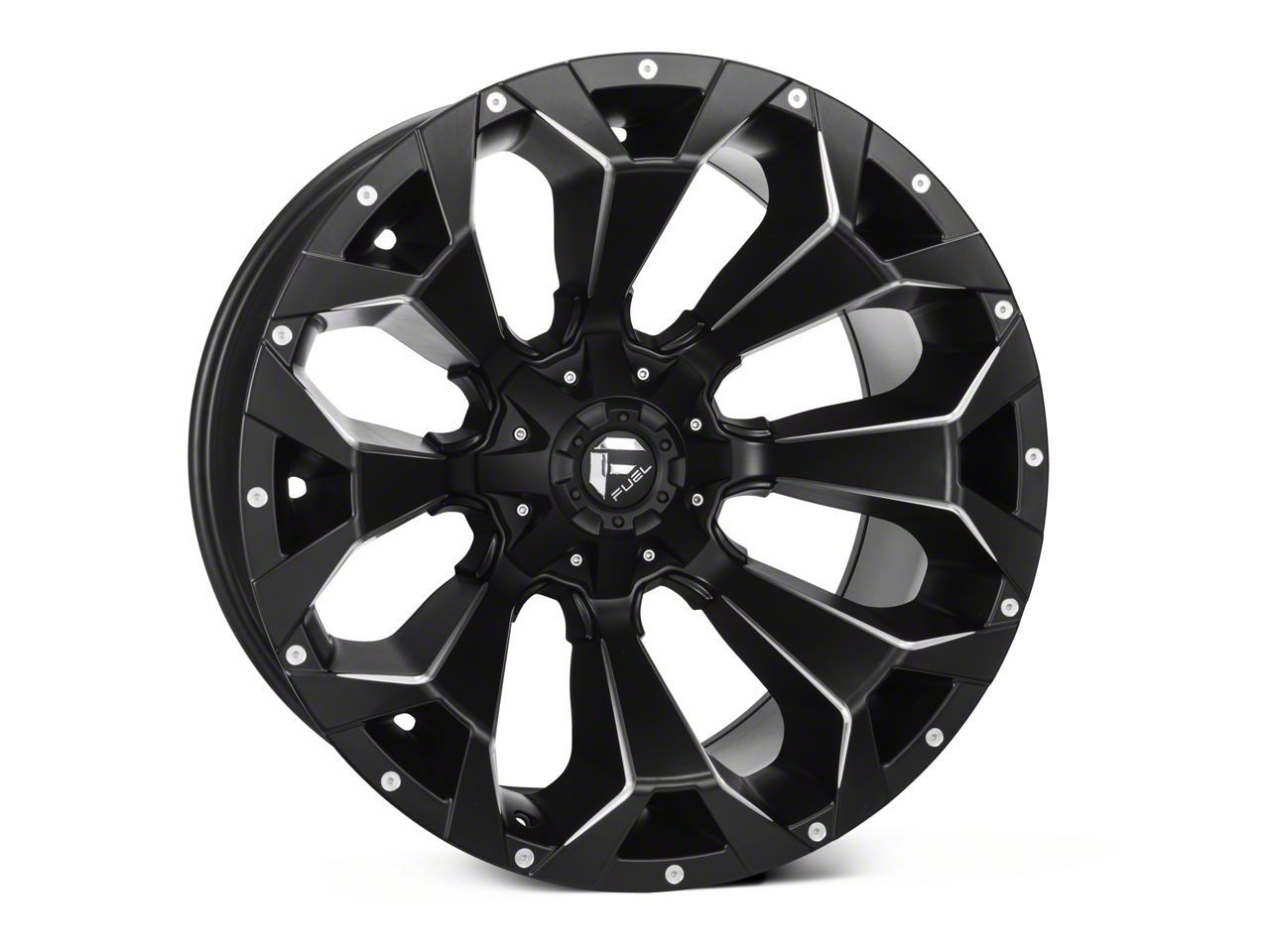 Fuel Wheels F150 Assault Satin Black Milled 6Lug Wheel 18x9; 12mm