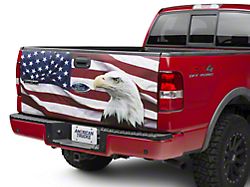 SEC10 Tailgate Decal; Flag and Eagle (97-14 F-150)