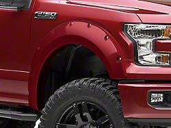 RedRock 4x4 Bolt-On Style Fender Flares; Pre-Painted (15-17 F-150, Excluding Raptor)