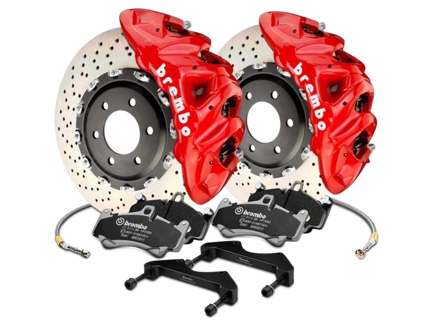 Brembo F-150 GT Series 8-Piston Front Big Brake Kit w/ 16.2 in. Cross ...