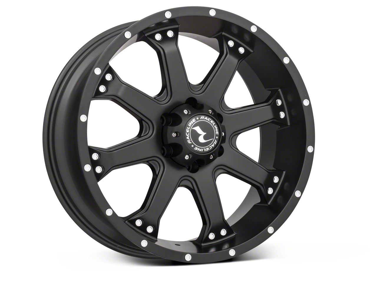 Raceline Bronco Assault Black 6-Lug Wheel; 20x9; 25mm Offset 991B-29065 ...