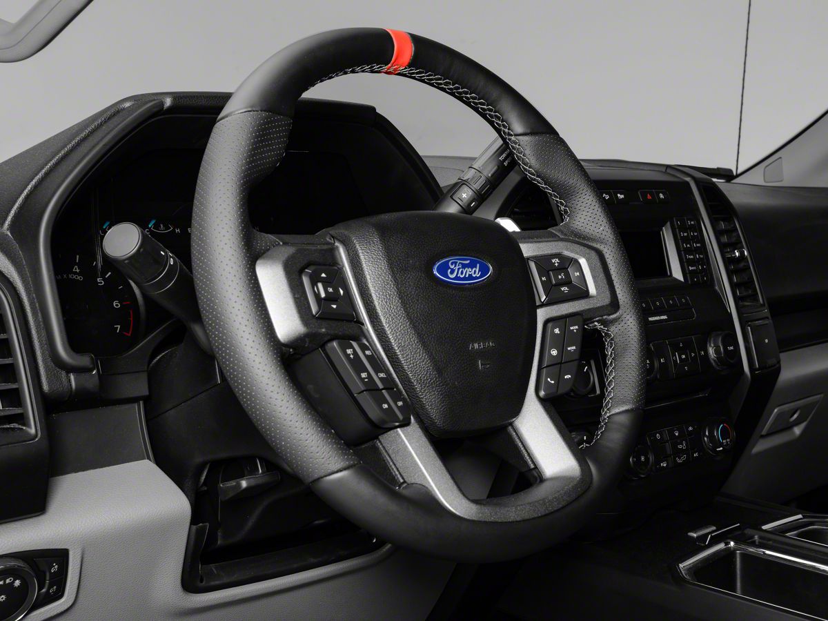 ford performance f 150 raptor leather steering wheel kit w red sightline m 3600 f15rrd 15 20 f 150