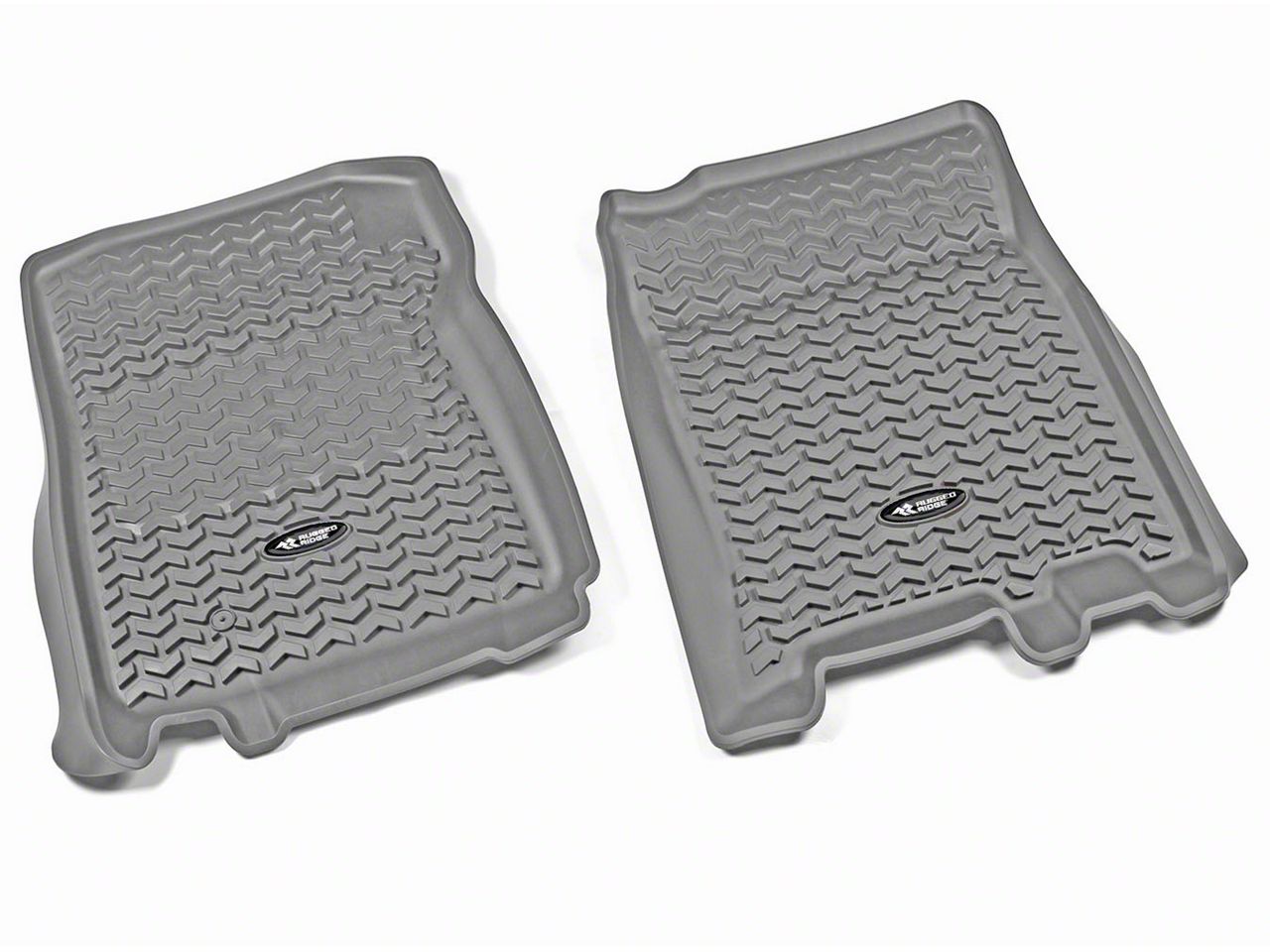 Rugged Ridge F 150 All Terrain Front Floor Mats Gray T536312 01