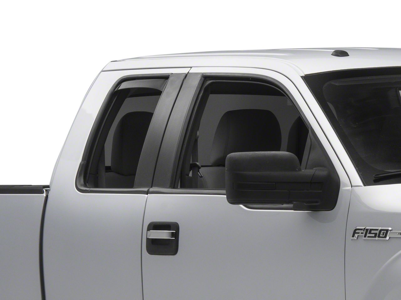 Weathertech F-150 Rear Side Window Deflectors - Dark Smoke T536373 (04 ...