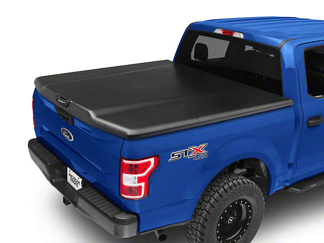 UnderCover Elite Hinged Tonneau Cover; Black Textured (15-20 F-150 w/ 5-1/2-Foot & 6-1/2-Foot Bed)