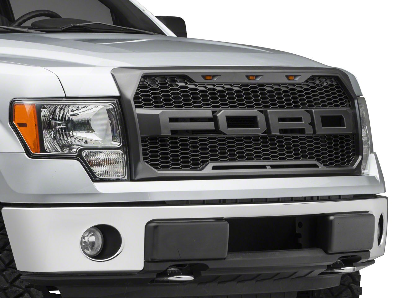 Proven Ground F 150 Upper Replacement Grille W Ford Lettering Led Lighting T537618 09 14 F 150 Excluding Raptor