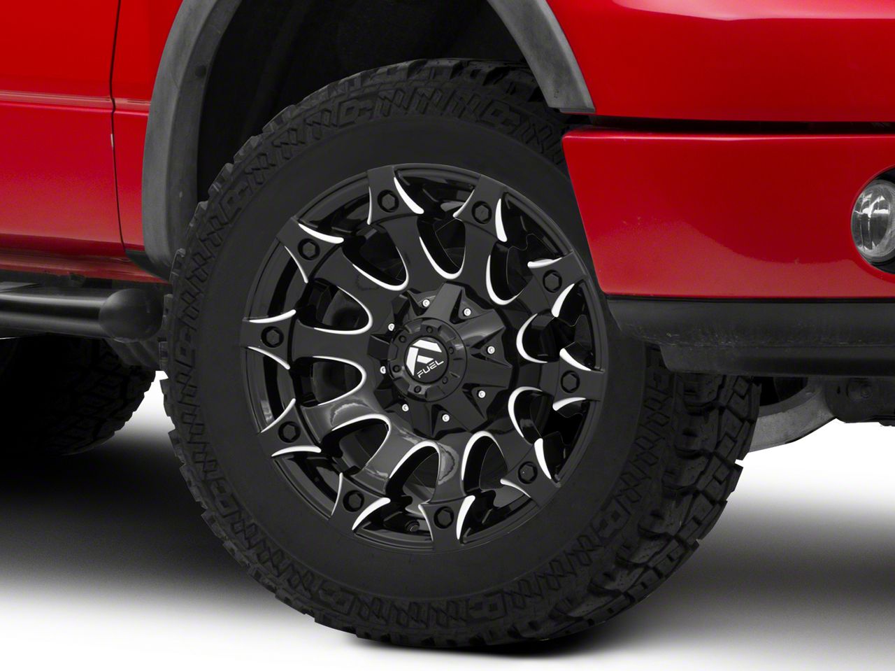 Fuel Wheels F-150 Battle Axe Gloss Black Milled 6-Lug Wheel - 20x10 ...