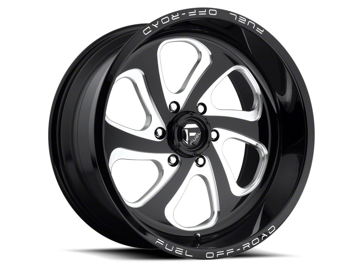 Fuel Wheels F-150 Flow Gloss Black Milled 6-Lug Wheel - 22x10 ...