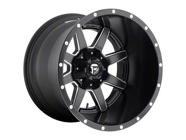 Fuel Wheels Maverick Matte Black Milled 6-Lug Wheel; 20x14; -76mm Offset (21-23 F-150)