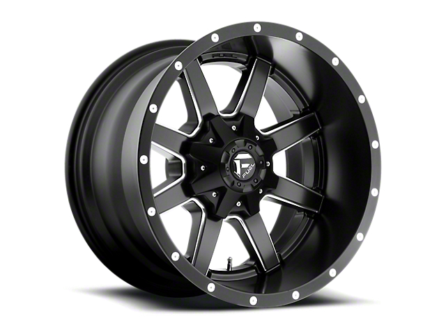 Fuel Wheels Maverick Matte Black Milled 6-Lug Wheel; 22x12; -44mm Offset (21-23 F-150)