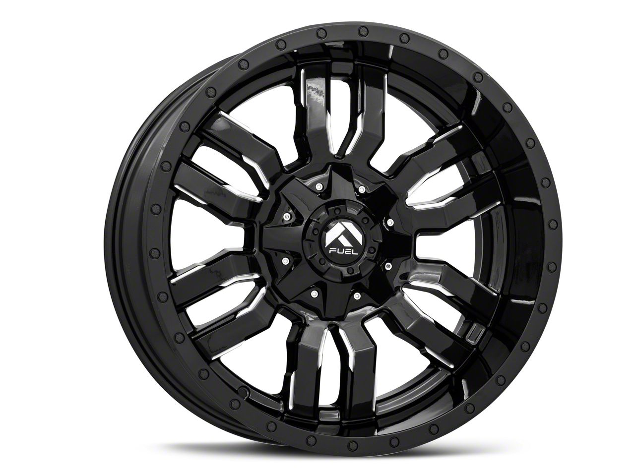 Fuel Wheels RAM 1500 Sledge Gloss Black Milled 6-Lug Wheel; 20x9; 1mm ...