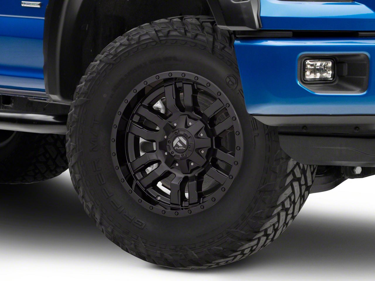 Fuel Wheels F-150 Sledge Gloss & Matte Black 6-Lug Wheel - 18x9; 1mm ...