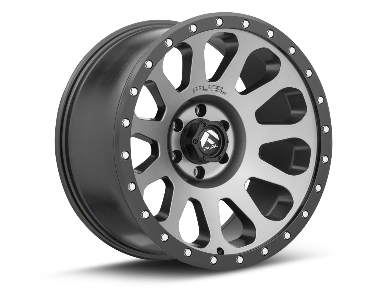 Fuel Wheels Bronco Vector Gun Metal 6-Lug Wheel; 20x10; -18mm Offset ...