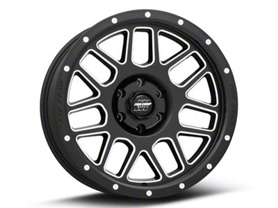Pro Comp Wheels Vertigo Satin Black Milled 6-Lug Wheel; 20x9; -12mm Offset (22-24 Bronco Raptor)