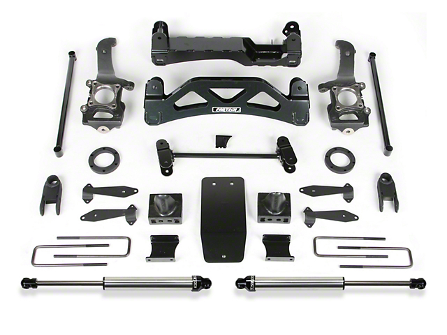 Fabtech 6-Inch Basic Suspension Lift Kit with Front Stock Coil-Over Spacers (04-08 4WD F-150)