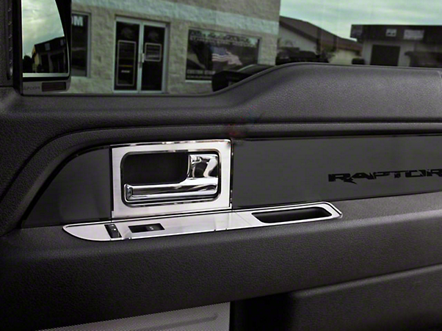 Brushed Front Door Handle Pull Plates (10-14 F-150 SuperCab)