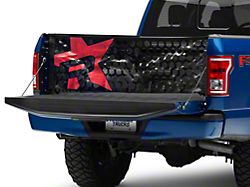 RBP Honeycomb Tailgate Net; Red Star (Universal; Some Adaptation May Be Required)