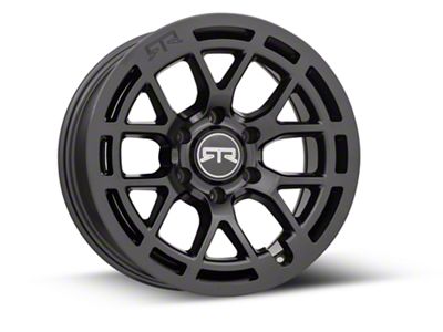 RTR Tech 6 Satin Black 6-Lug Wheel; 17x9; 18mm Offset (22-24 Bronco Raptor)
