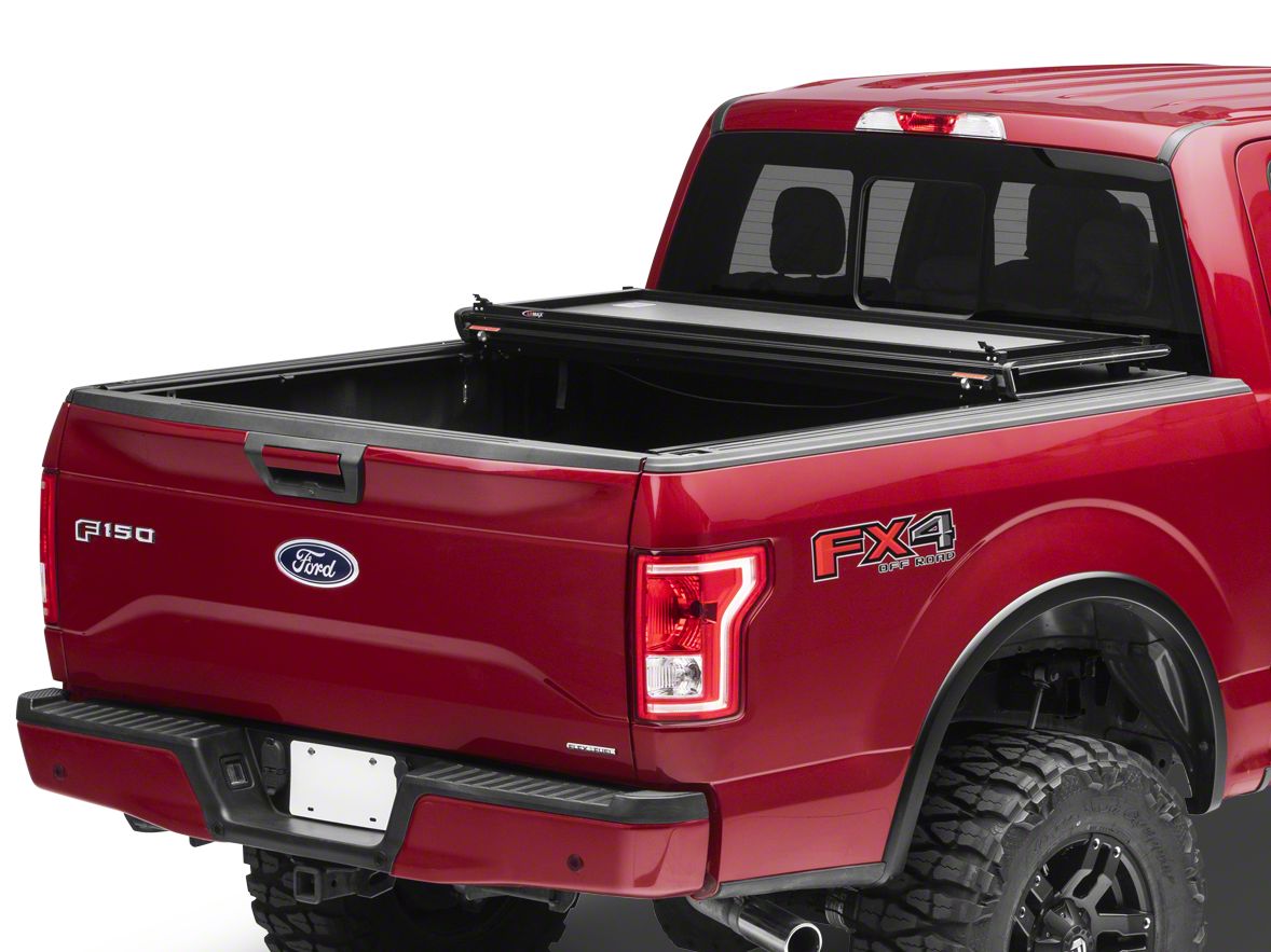 Lomax F 150 Hard Tri Fold Tonneau Cover Matte Black T540385 04 20 F 150 Styleside W 5 5 Ft 6 5 Ft Bed