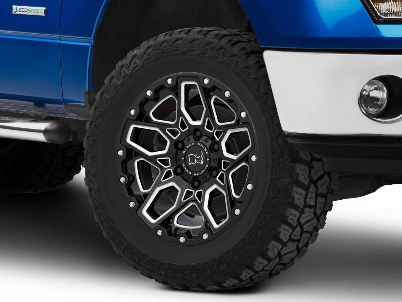 Black Rhino F-150 Shrapnel Gloss Black Milled 6-Lug Wheel - 20x9.5 ...