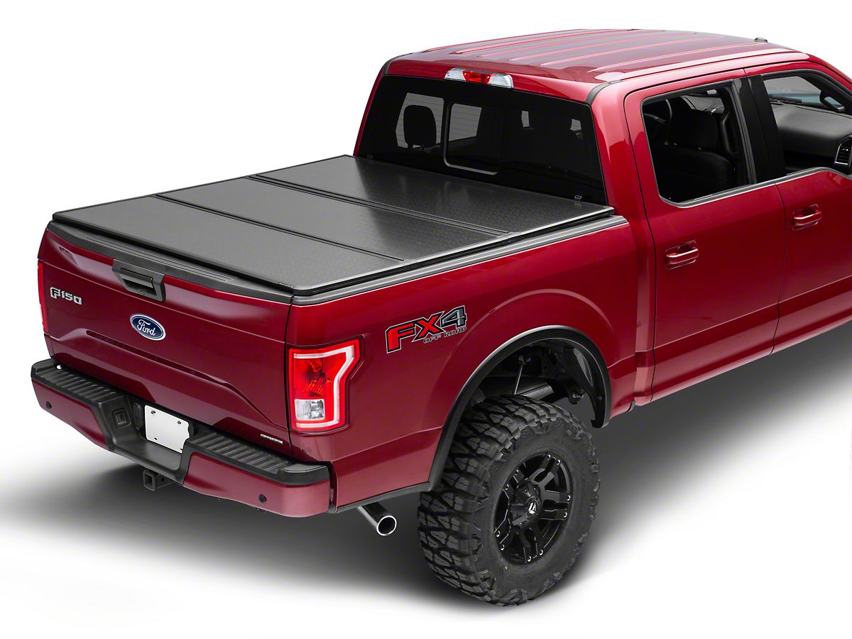 Rough Country Hard Tri Fold Tonneau Bed Cover 15 20 F 150 W 55 Ft 65 Ft Bed